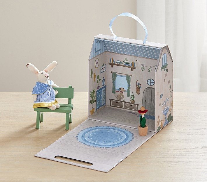 Cottage Miniature Rabbit Dollhouse Set | Pottery Barn Kids