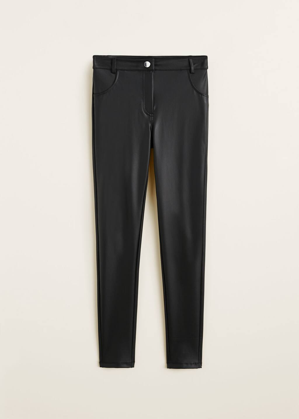 Glossed-effect leggings | MANGO (US)