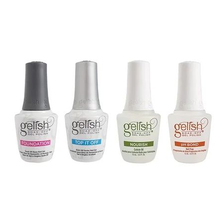 Gelish Fantastic Four Essentials Collection Soak Off Gel Nail Polish Kit, 15 mL | Walmart (US)