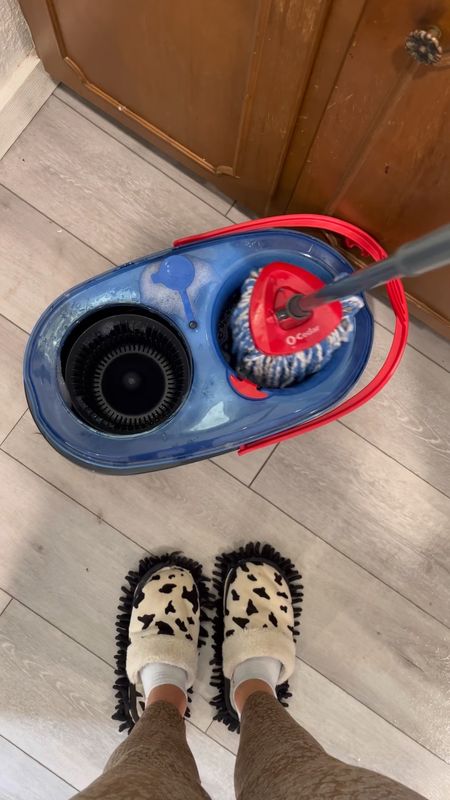 Cute mop slippers + the O Cedar Mop = the ultimate cleaning hack 🧼 
Work smarter not harder!
Mop your floors and dry them at the same time 👌🏼 

#LTKhome #LTKsalealert #LTKunder100