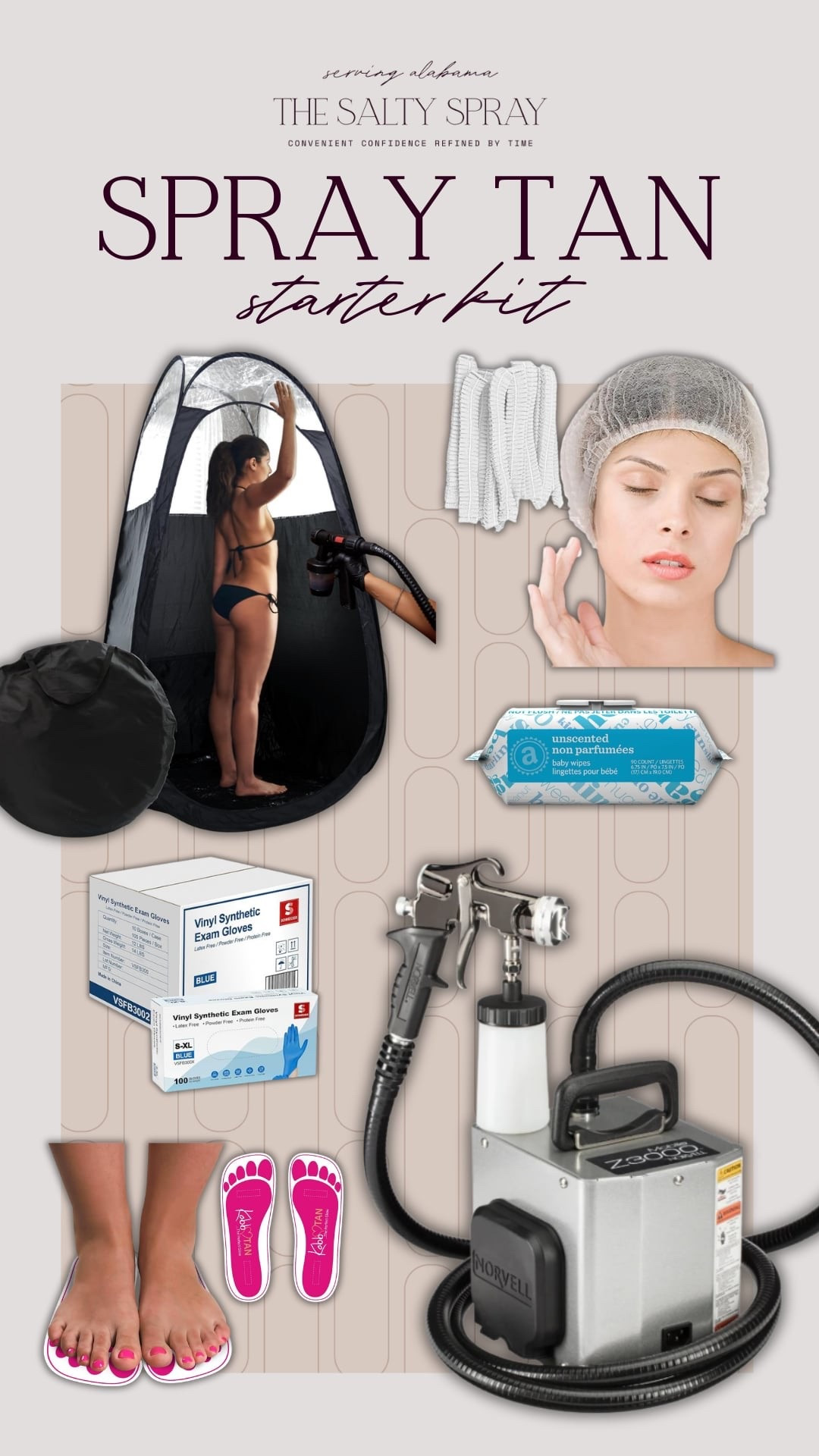 You don’t need a huge setup to start a spray tan business. These are some beginner-friendly tools I recommend because they’re reliable, easy to use, and perfect for mobile artists. 

P.S. This is very similar to the setup I use with my own clients. Linking everything below if you’re building your kit. ✨

#spraytanartist #spraytanbusiness #sunlesstanning #beautyprofessional #spraytantraining #smallbusinessowner #ltkcreator #ltkit #LTKbeauty