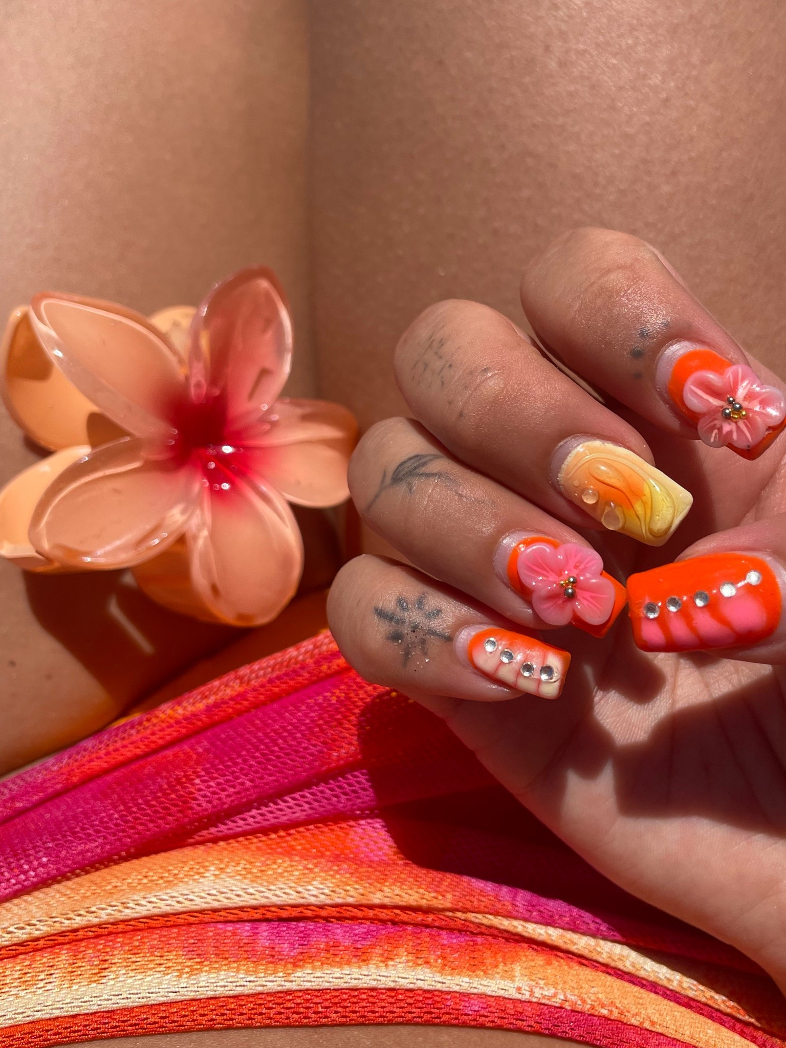 I got these clips a few months ago and I’m so happy I can finally use them all the time! They ended up matching my bathing suit set perfectly. I attached the  exact hair clips from Aeropostale.🧡 It fits all of my thick hair, without looking big. Highly recommend! 🍑🔆🍊🌇🌸

#LTKSeasonal #LTKStyleTip #LTKSwim