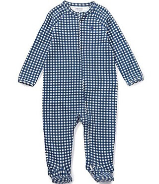 Ralph Lauren Baby Boys Long Sleeve Gingham Cotton Footie - 6 Months | Dillard's