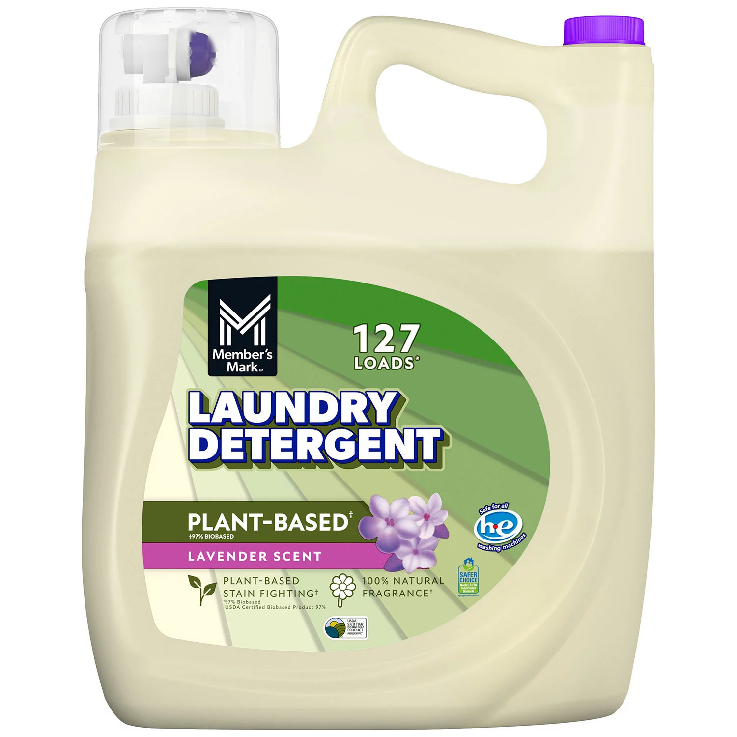 Member's Mark Plant Based Liquid Laundry Detergent, Lavender, 127 loads, 196 fl. oz. | Sam's Club