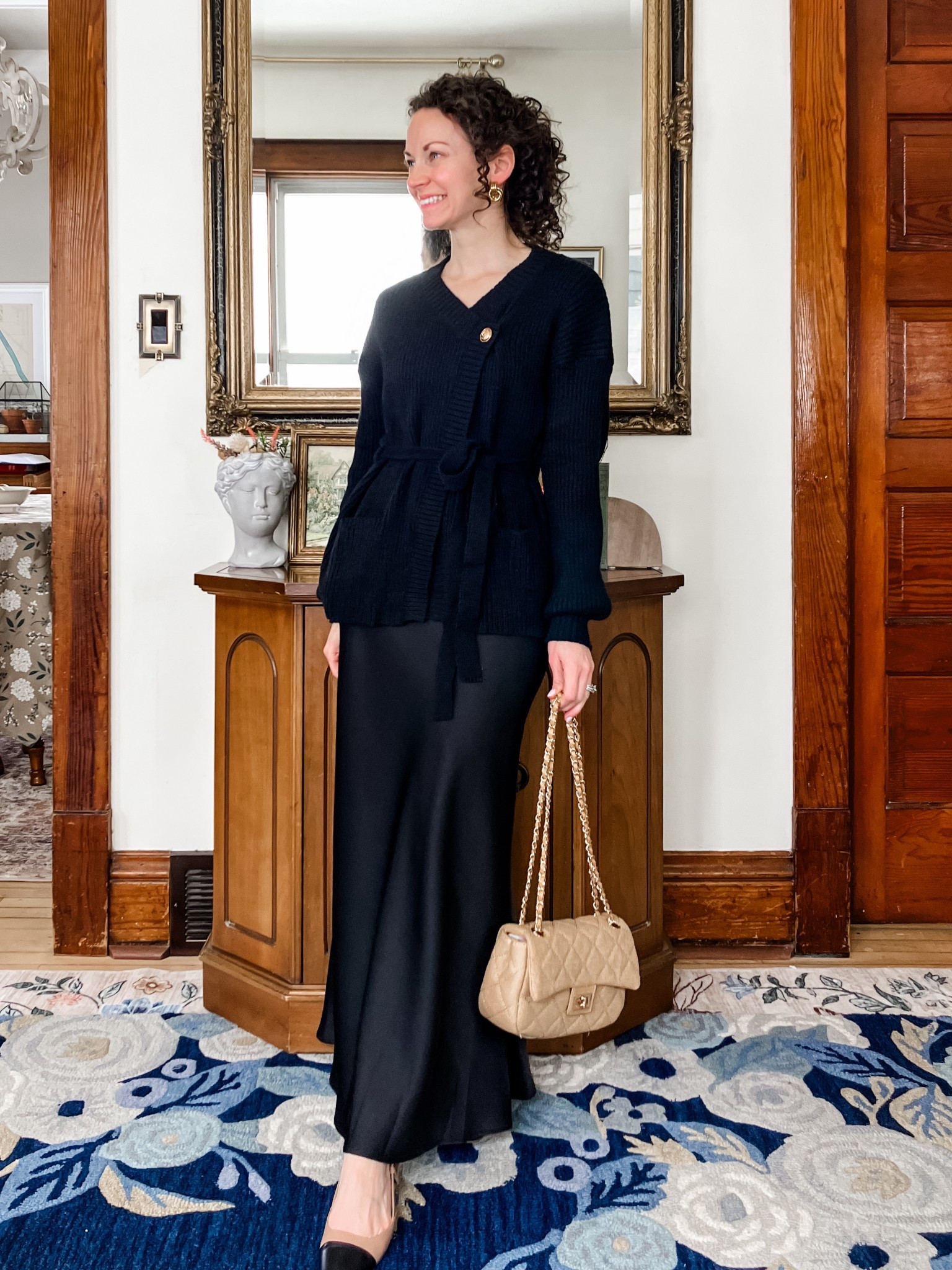 The cutest spring sweater from Amazon!
Petite outfit. Modest outfit. Classic outfit. Spring outfits. 

#LTKOver40 #LTKgrwm #LTKmomlife