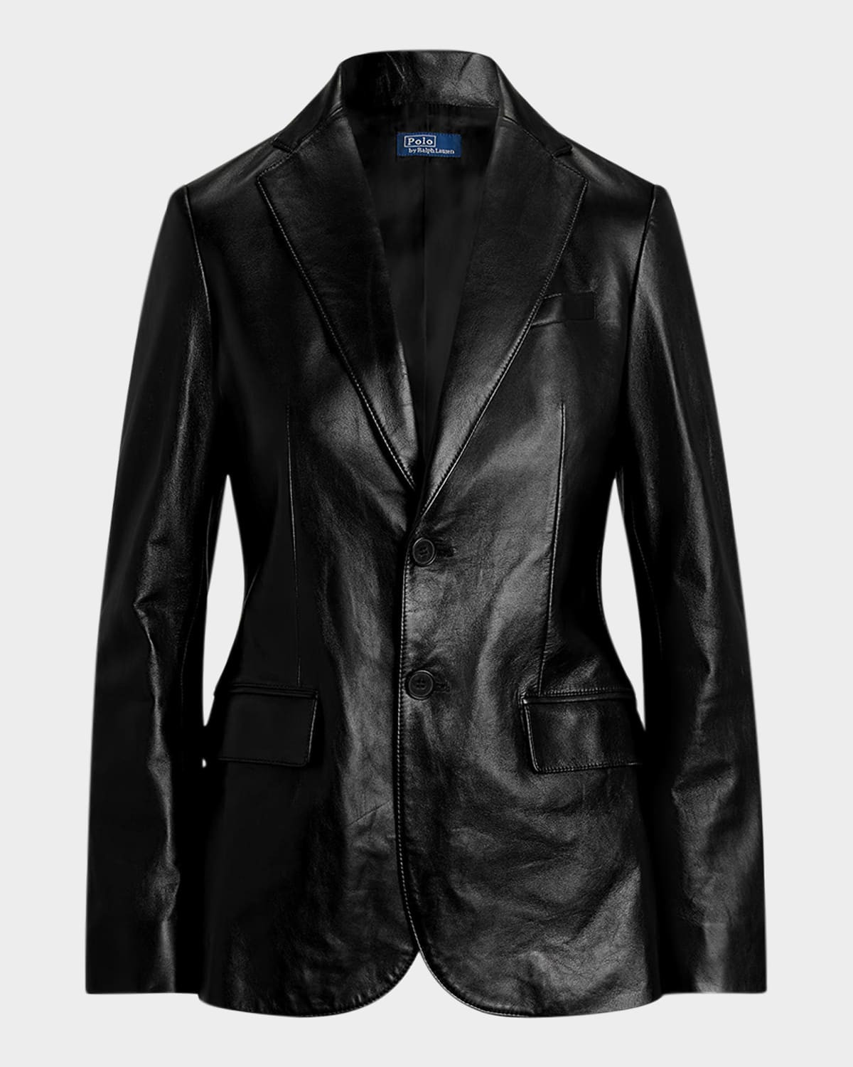 Lambskin Leather Blazer | Neiman Marcus