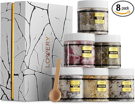 Amazon.com : Mothers Day Gifts for Mom, Epsom Bath Salts Gift Basket Set, Self Care Salt with Ess... | Amazon (US)