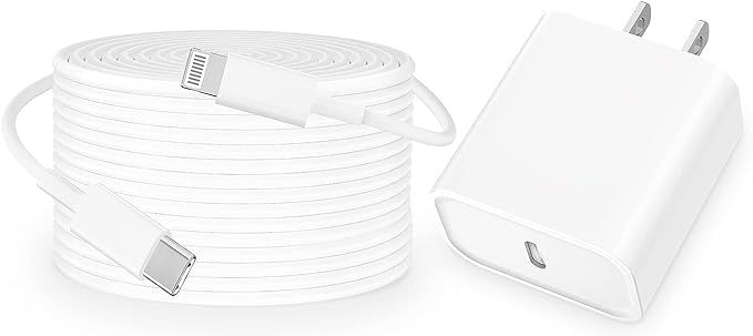 【MFi Certified】iPhone Fast Charger, Veetone 20W PD Type C Power Wall Charger Travel Plug with... | Amazon (US)