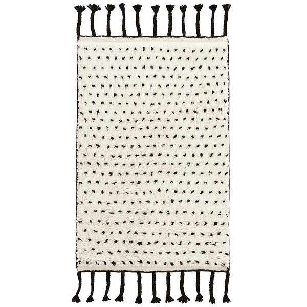 Speck Black Hand Knotted Wool Rug | Annie Selke
