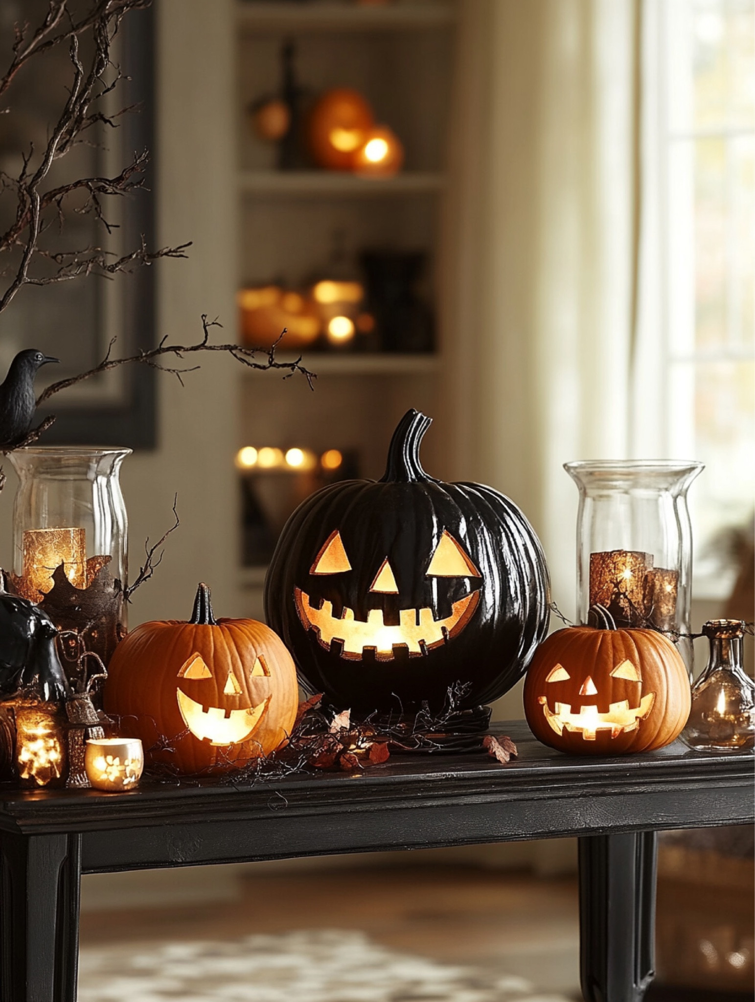 Pumpkin table decor - Halloween decorations 

#LTKFindsUnder100 #LTKSeasonal #LTKHome