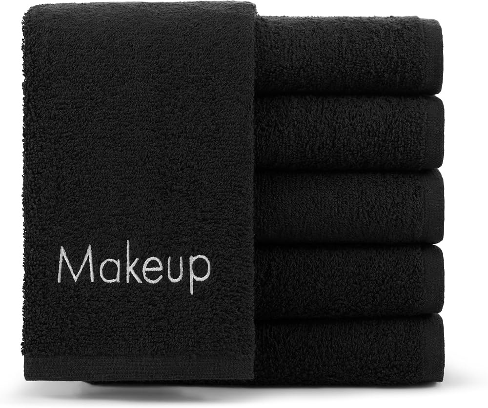 Arkwright Makeup Towels - Pack of 6 - Soft & Gentle Cotton Small FingerTip Powder Room Washcloth,... | Amazon (US)