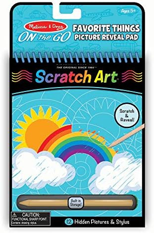 Melissa & Doug On the Go Scratch Art Hidden-Picture Pad - Favorite Things | Amazon (US)
