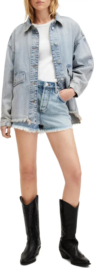 AllSaints Hettie Denim Shacket | Nordstrom | Nordstrom