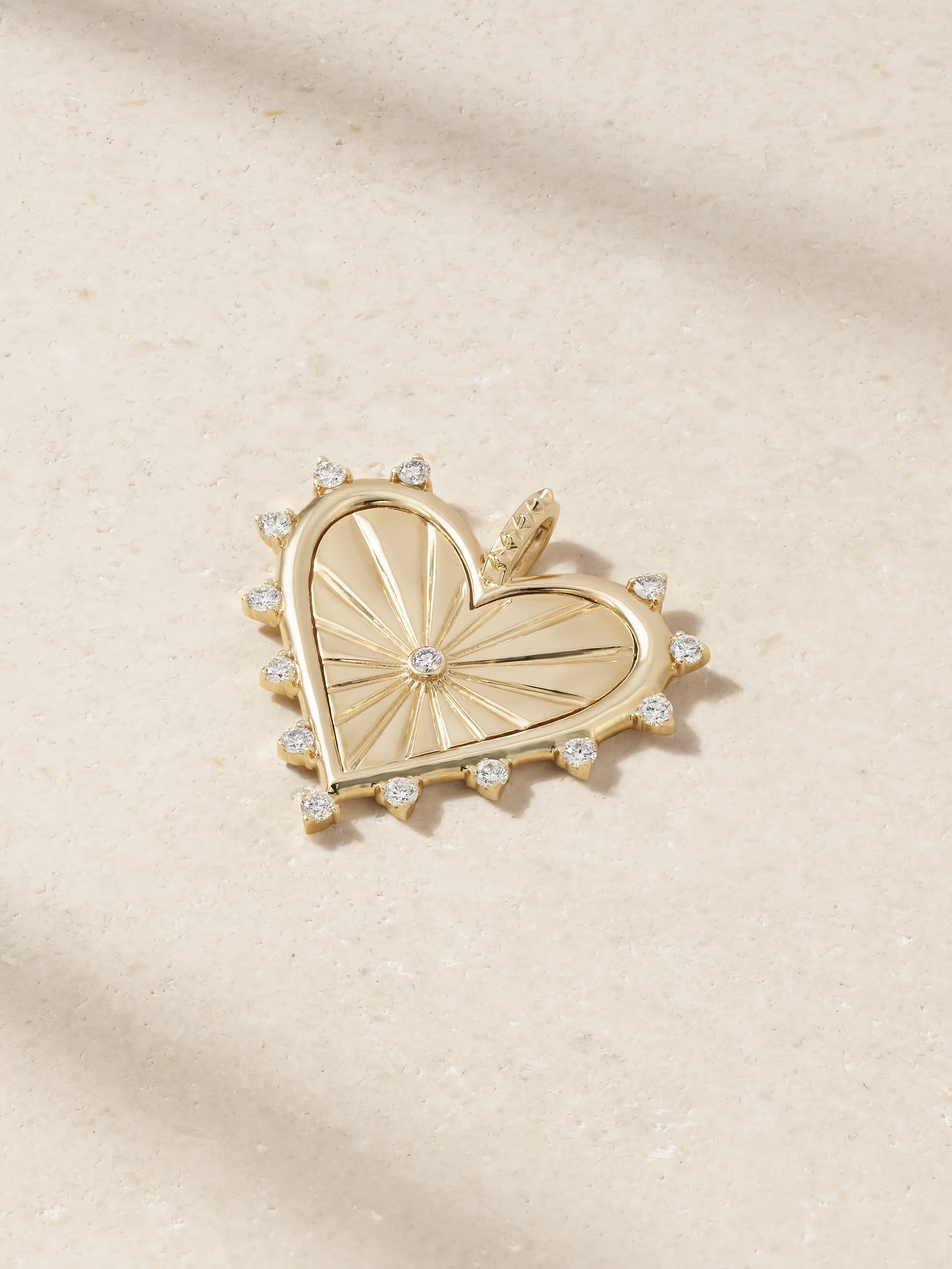 Spiked Heart 14-karat gold diamond pendant | NET-A-PORTER APAC