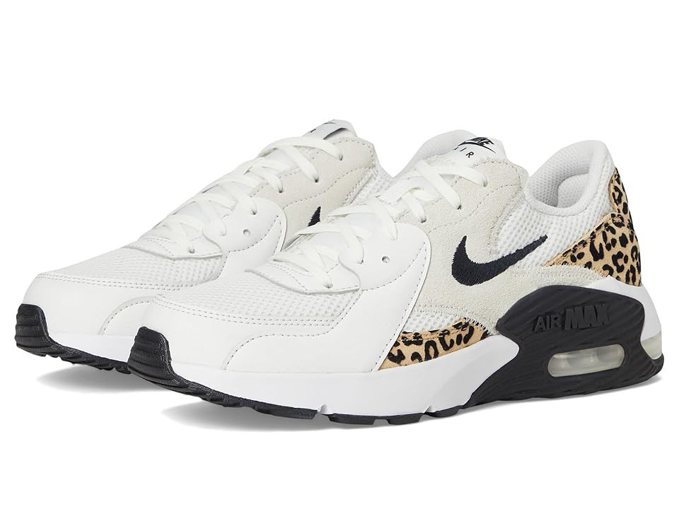 Nike Air Max Excee Women's Shoes Summit White/Black/White/Hemp/Sesame : 11.5 B - Medium, Leather/Textile | Zappos