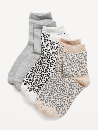 Quarter Crew Socks 3-Pack for Women | Old Navy (US)