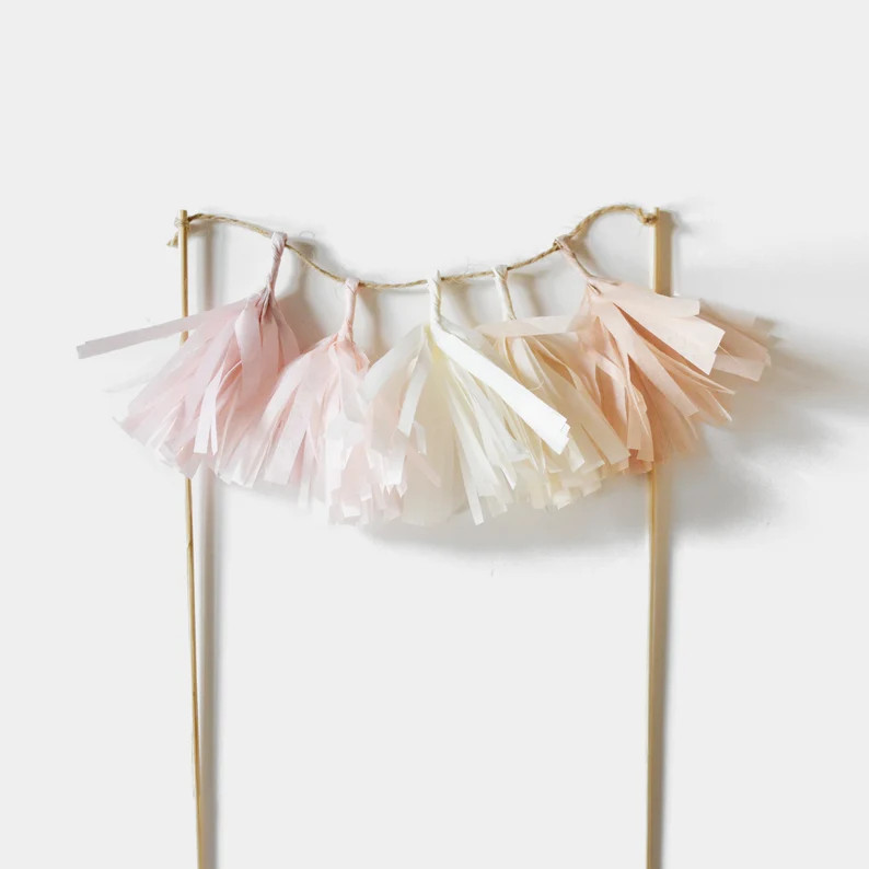 Boho Rainbow Tassel Cake Topper Bridal Shower Cake Topper | Etsy | Etsy (US)