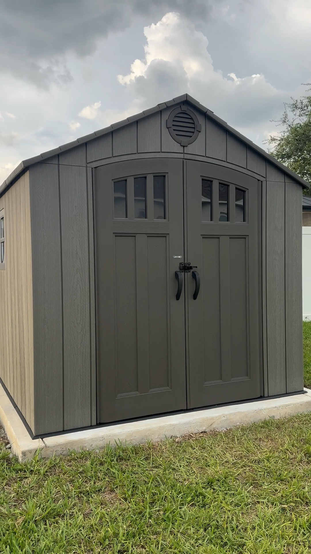 Sam’s outdoor shed, la calidad es un 20/10 fácil de instalar y tamaño perfecto 8’x 7.5’ lifetime 

#LTKSummerEdit #LTKSaleAlert #LTKHome