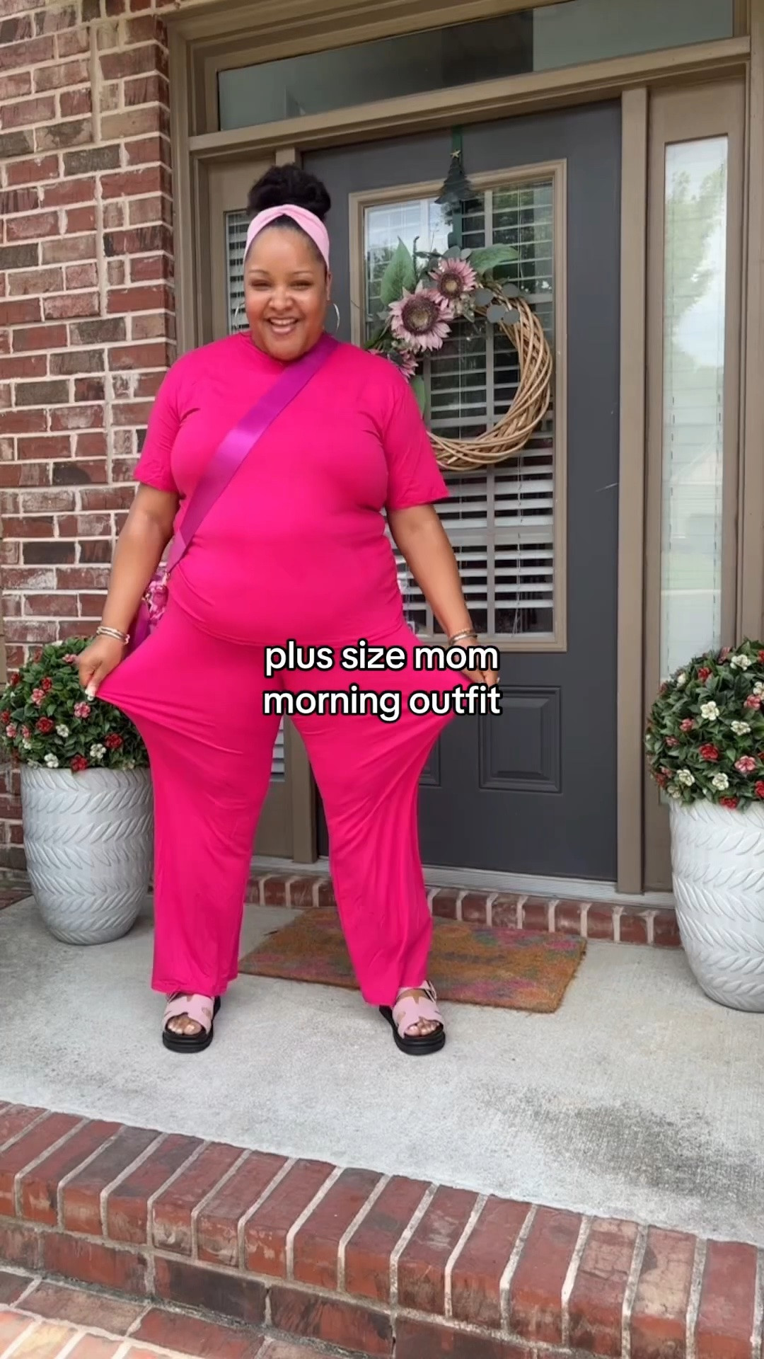 plus size fashion | Plus size mom summer uniform activated 😭☀️👏🏽 This stretchy 2 piece short set is the kind of outfit you can throw on HALF asleep, get the kids out the door, and still look put together 💀 Comfortable, breathable, effortless, and cute enough for errands, park days, quick lunches, and summer fun without standing in the mirror for an hour trying to figure out an outfit 👏🏽💕 #plussizemom #twopieceoutfit #loungewear #comfortable #sahmstyle

#LTKPlusSize #LTKmomlife #LTKootd