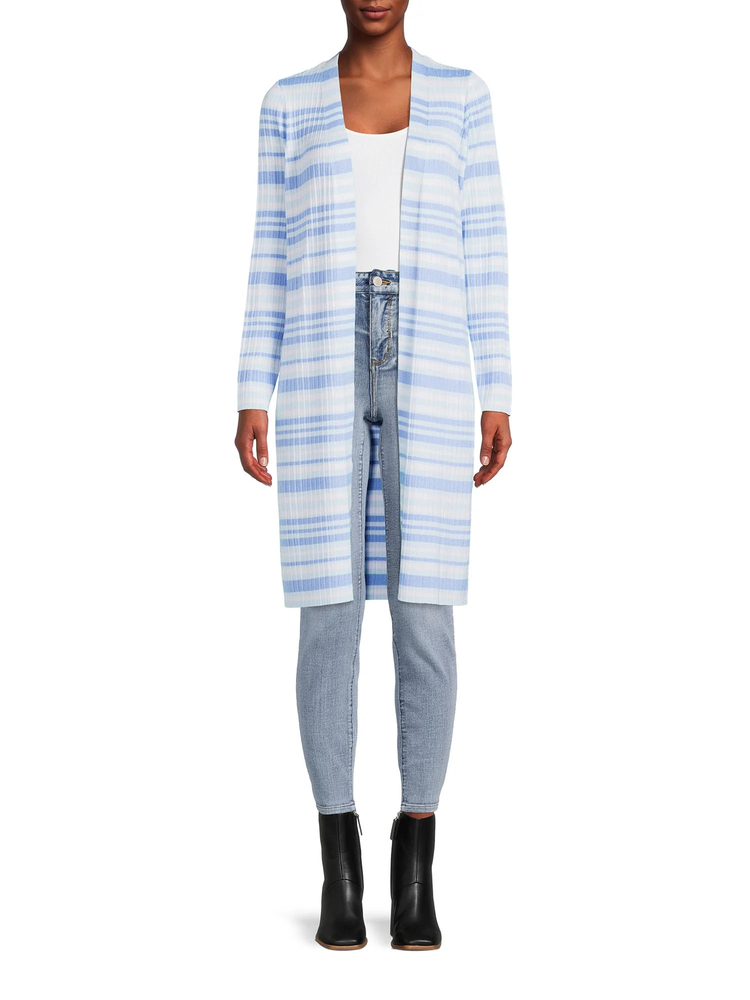 Time and Tru Women’s Ribbed Duster, Sizes XS-XXXL - Walmart.com | Walmart (US)