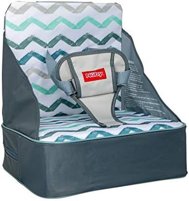 Nuby Easy Go Safety Lightweight High Chair Booster Seat, Great for Travel, Chevron | Amazon (US)