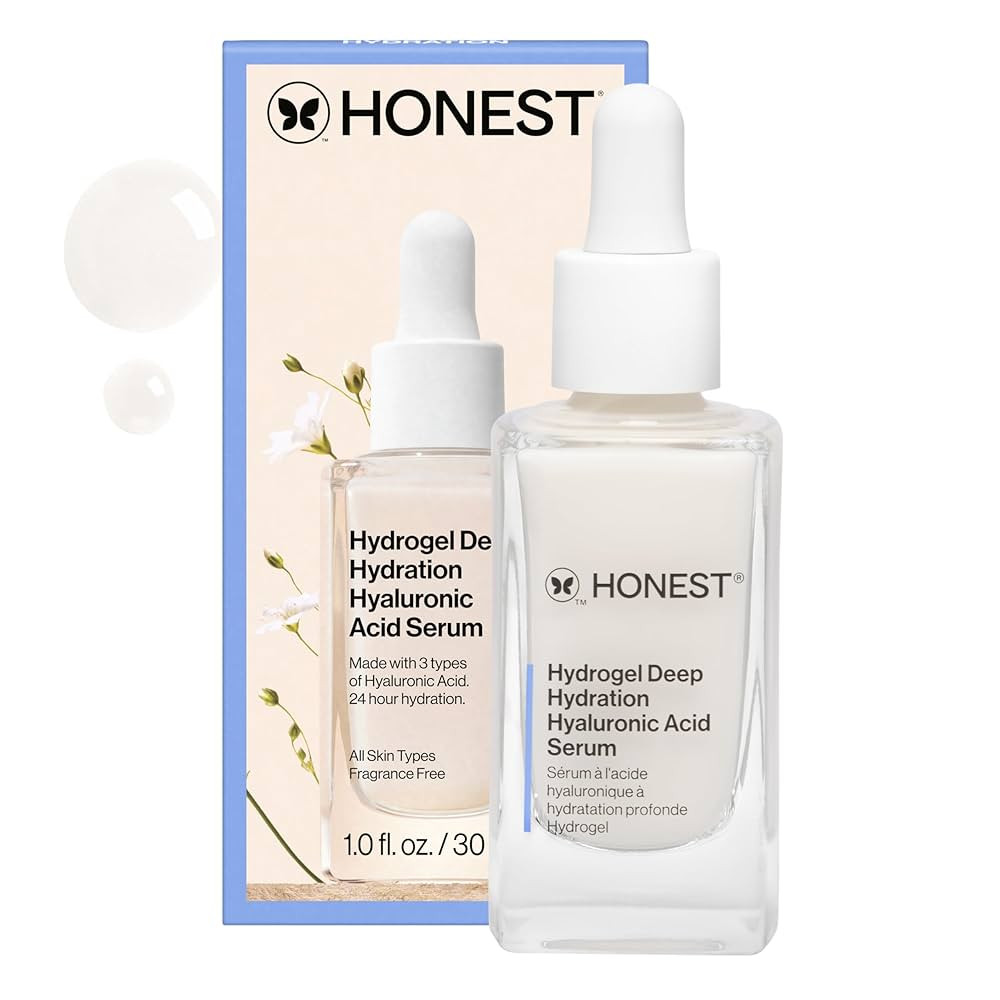 Honest Beauty Hydrogel Deep Hydration Hyaluronic Acid Serum | Moisturizes + Plumps | Hypoallergen... | Amazon (US)