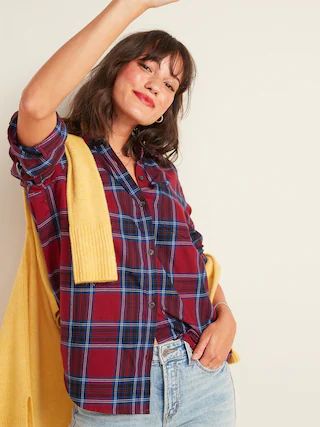 Classic Plaid Flannel Shirt for Women | Old Navy (US)