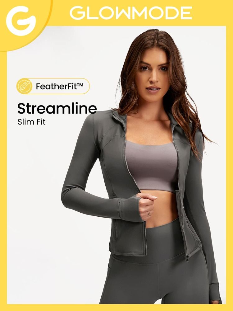 GLOWMODE FeatherFit™ Fall Streamline Performance Jacket | SHEIN