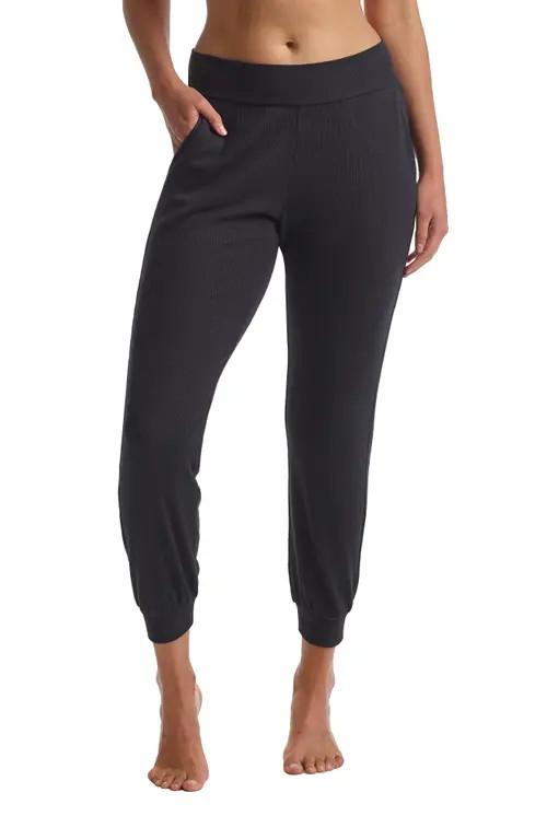 Commando Ribbed Joggers in Black at Nordstrom, Size Medium | Nordstrom