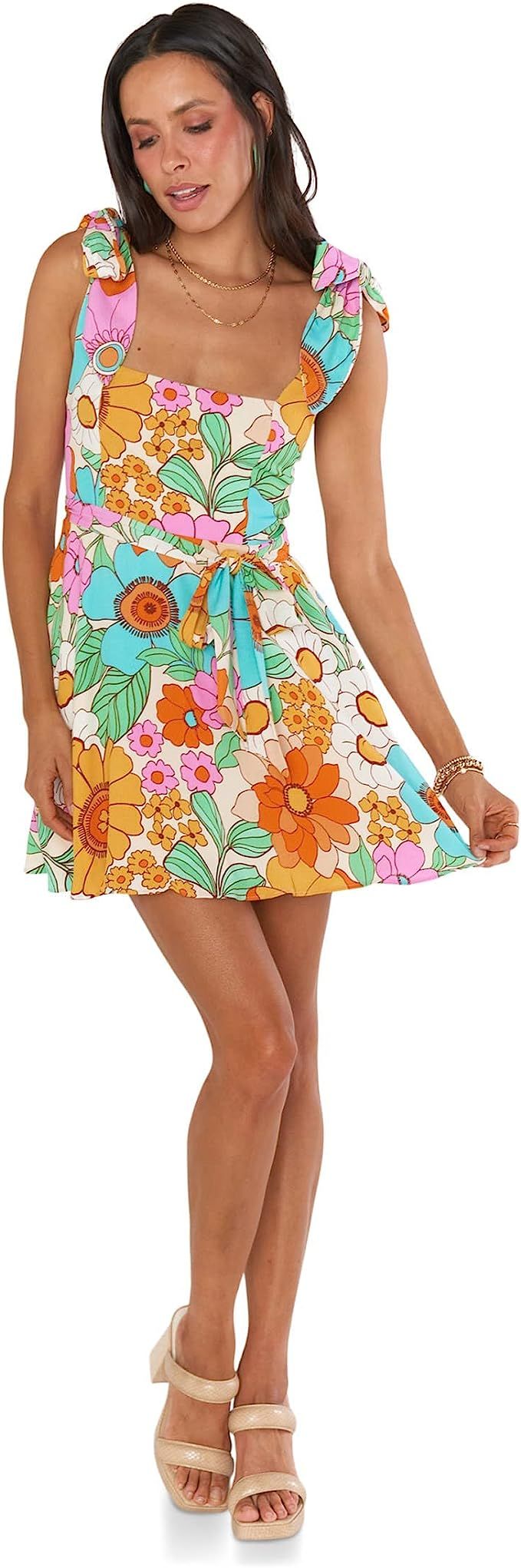 Show Me Your Mumu Claire Mini Dress Flower Market SM | Amazon (US)