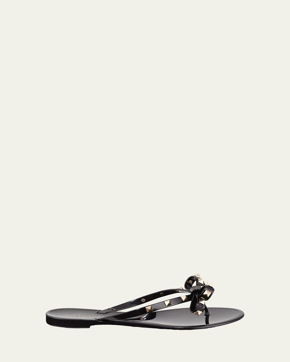 Rockstud PVC Flat Thong Sandals | Bergdorf Goodman
