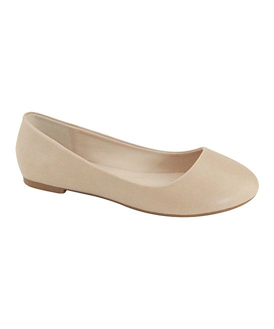 Bella Marie Women's Ballet Flats NUDE - Nude Stacy Ballet Flat - Women | Zulily