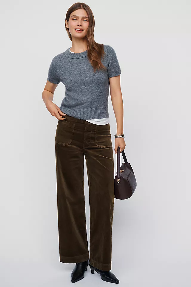 Colette Corduroy Full Length Wide Leg Pants | Anthropologie (US)