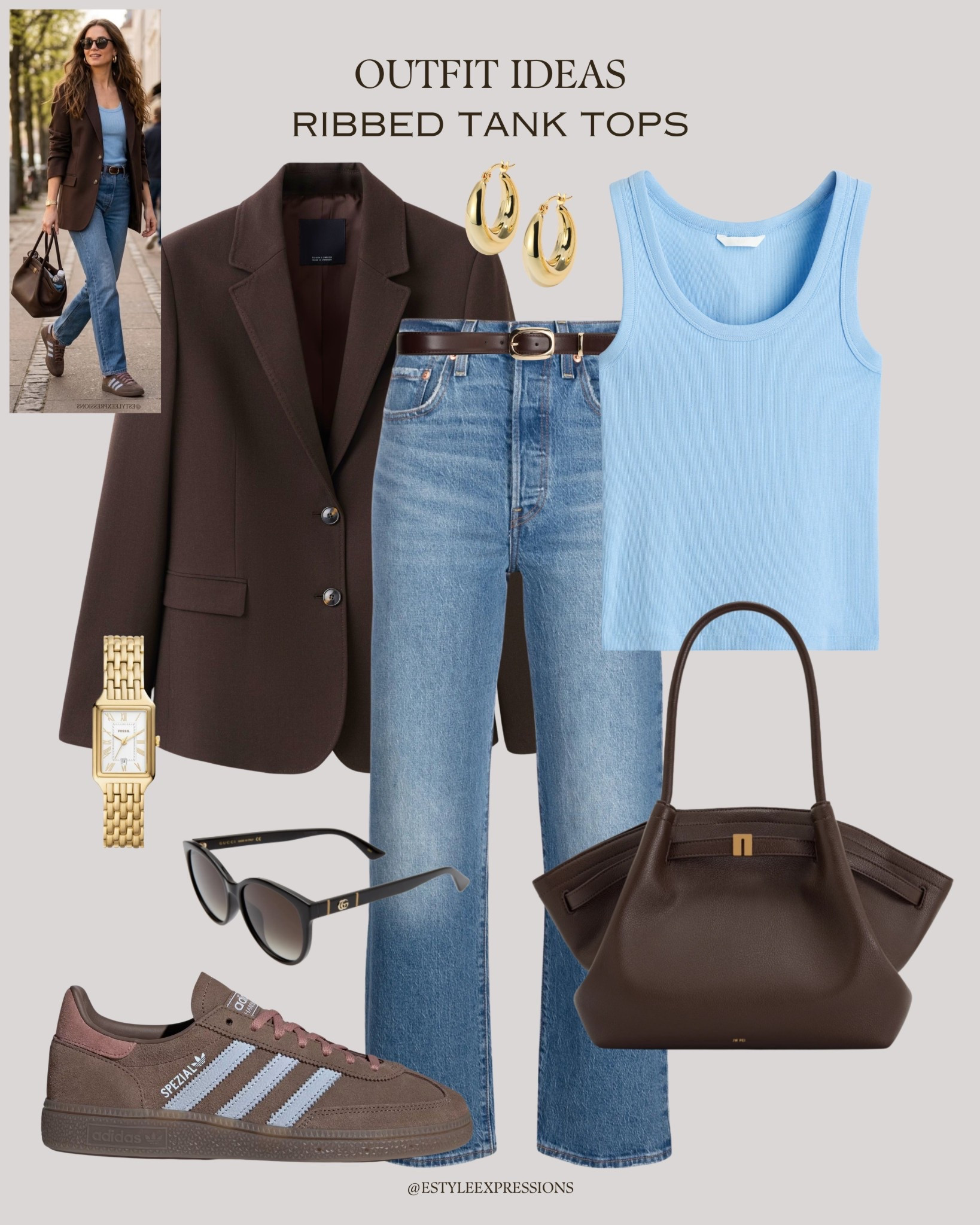 Outfit Ideas with Ribbed Tank Tops!✨ A spring-summer staple, these classics can be styled for any occasion!🤎 Whether you're into soft neutrals or love a pop of color, these looks are perfect for the season!🌸☀️

#LTKSaleAlert #LTKdayinmylife #LTKootd