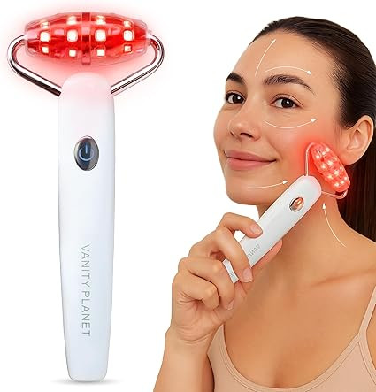 Vanity Planet Mila Contour & Define LED Facial Roller - 3-in-1 Skin Massager with Cooling, Sonic ... | Amazon (US)