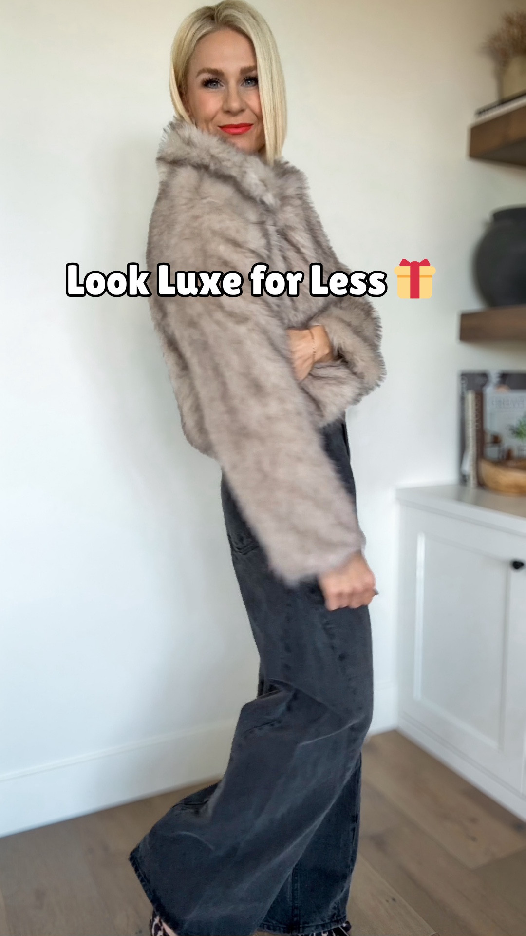 🚨Use code: 0670 for 20% off in the app

I pulled together a handful of elevated holiday pieces - think faux fur, sparkly statement earrings, silky lace-trim camisoles, bow-detail heels (in black, red and leopard) the best basic knit sweaters, and denim that looks WAY more expensive than it is. 
👉 jeans are selling fast— do not sleep on these as they will sell out!

Sizing: 
Everything fits tts! Wearing a medium or size 4

#LTKHoliday #LTKOver40 #LTKCyberWeek