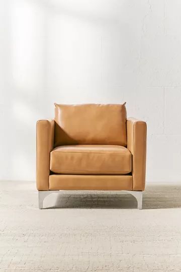 Chamberlin Recycled Leather Chair | Urban Outfitters (US and RoW)
