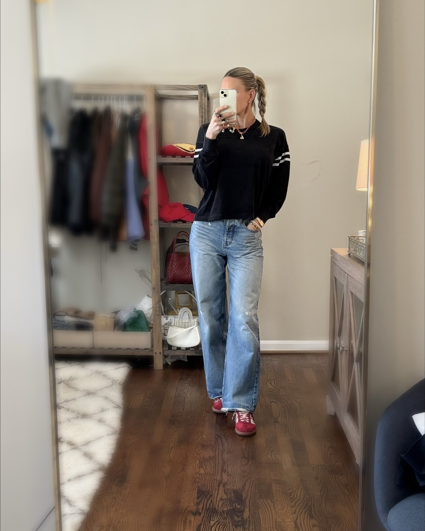 Vintage Jersey vibes…size small top and size 25 in denim.

#LTKOver40 #LTKTall #LTKootd