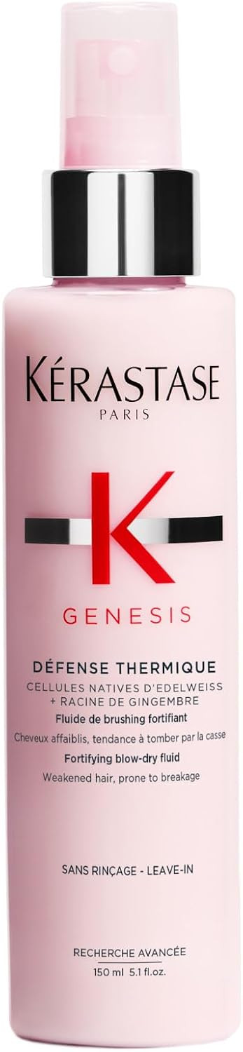 Kérastase Genesis, Nourishing and Fortifying Blow-dry Spray Cream, For Weakened Hair, With Ginger Root and Edelweiss Flower, Defence Thermique, 150 ml | Amazon (UK)