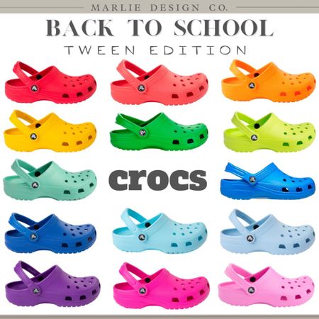 Back To School Shoes | crocs | colorful crocs | tween shoes | shoes for her | shoes for him | journeys | rack room shoes 

#LTKkids #LTKunder50 #LTKshoecrush