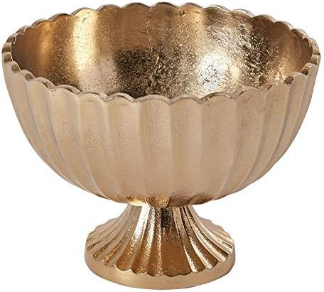 Accent Decor Scallop Compote for Plant and Flowers| Modern Bowl Decor for Home or Office l Indoor... | Amazon (US)