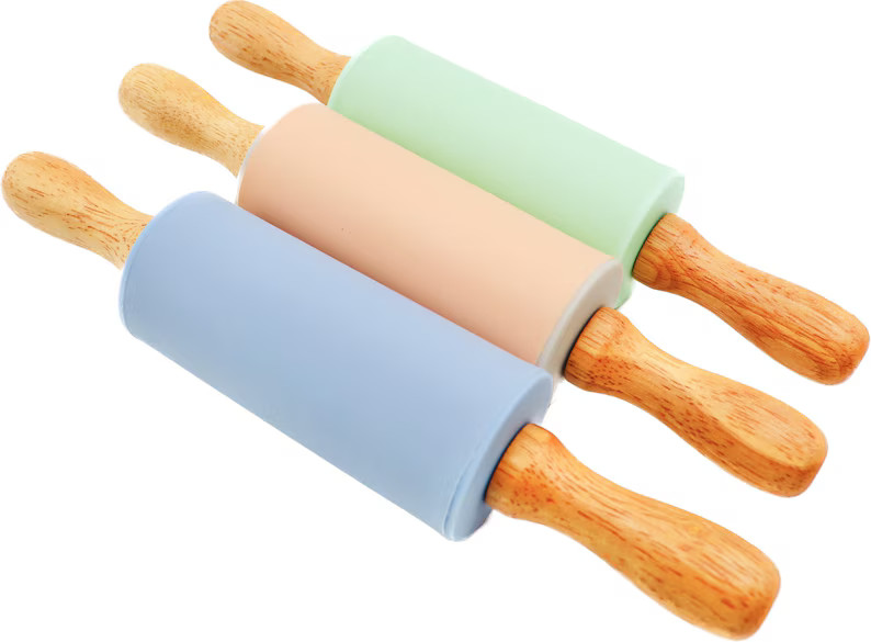 Colorful Silicone Rolling Pin,Play Dough Silicone Rolling Pin, Kids Dough Roller, kids Sensory Pl... | Etsy (US)