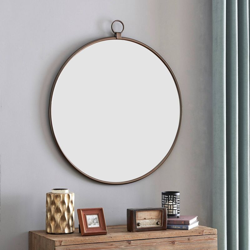 Marshall Round Decorative Wall Mirror Bronze - FirsTime | Target
