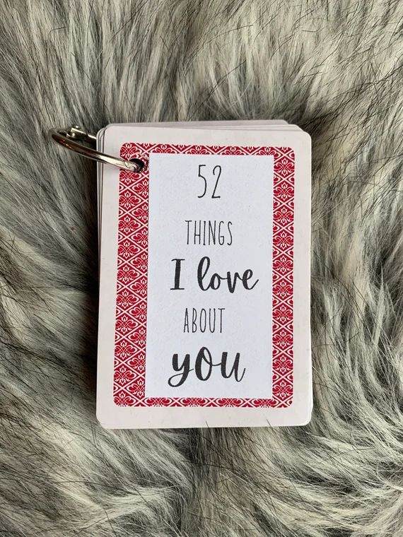 Valentines Day Gift What I Love About You Deck of Cards | Etsy | Etsy (US)