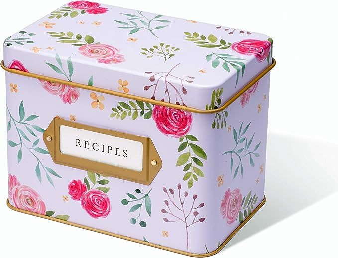 Jot & Mark Recipe Card Complete Gift Box | Decorative Tin Box, Recipe Cards, Index Dividers (14 d... | Amazon (US)