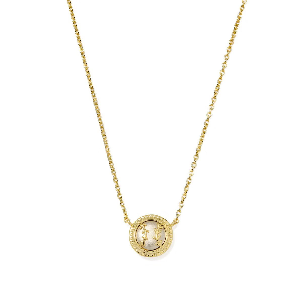 Kendra Scott Metal Baseball Pendant Necklace - Gold/Silver | Target