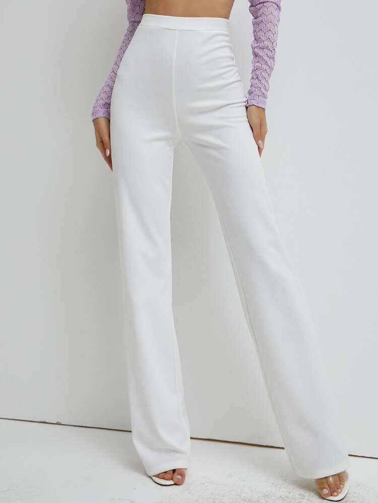 SBetro High Waist Straight Leg Pants | SHEIN