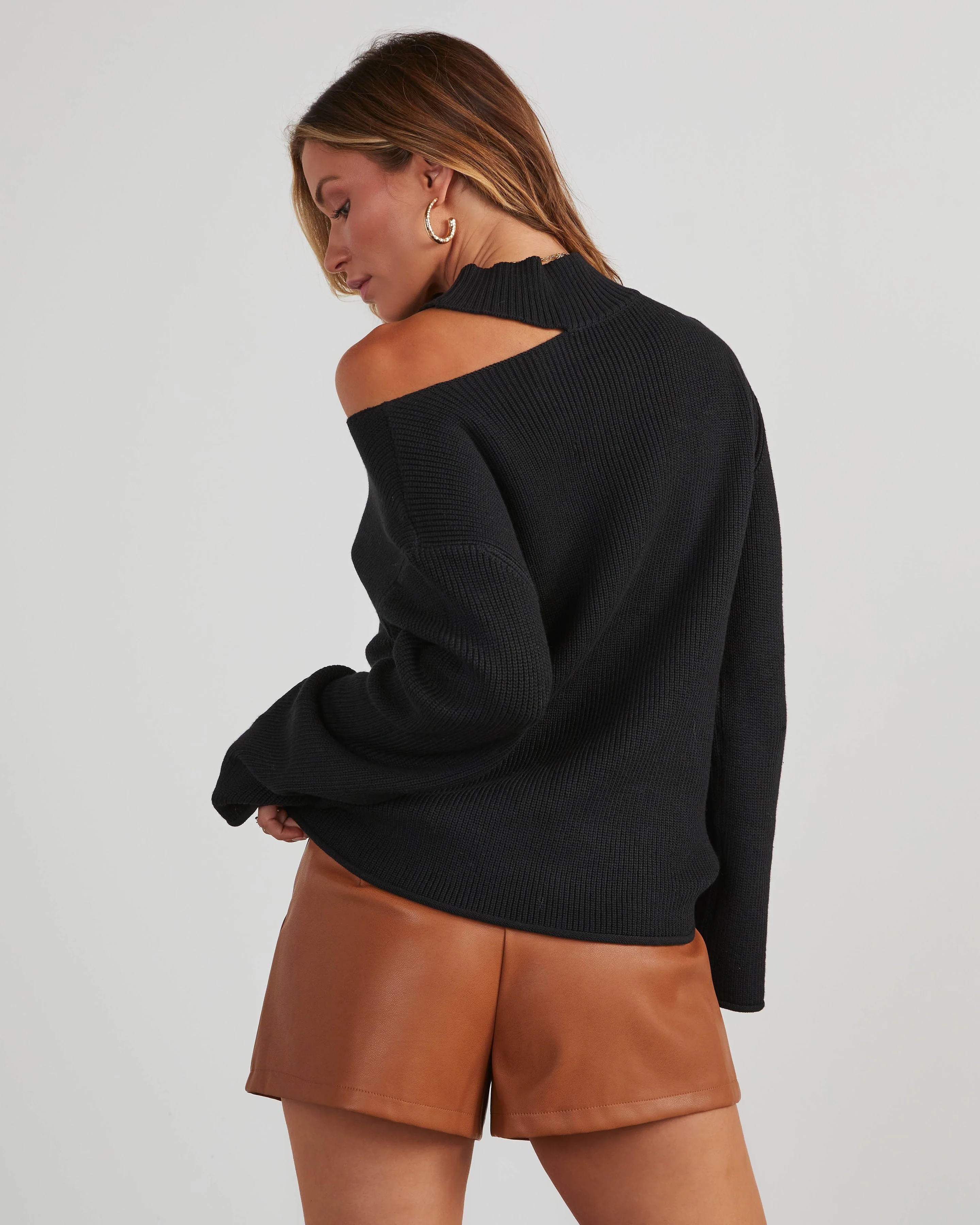 Indulgence Choker Cutout Sweater | VICI