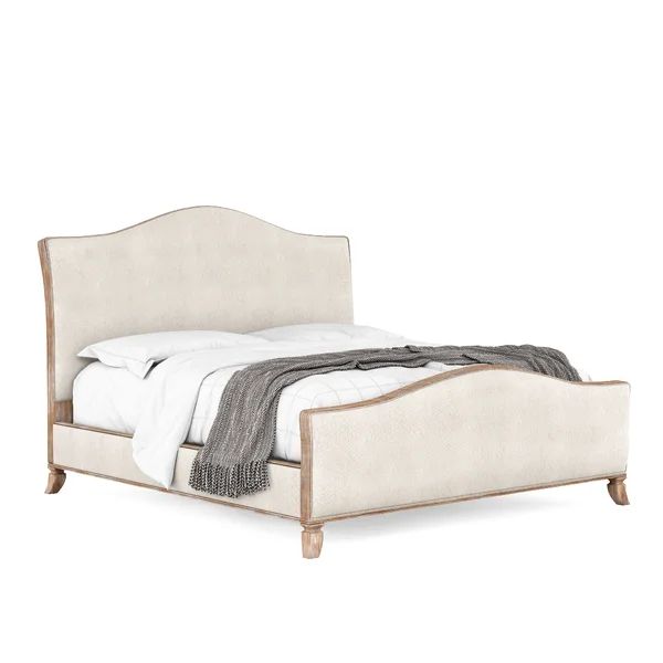 Solid Wood and Upholstered Platform Bed | Wayfair North America