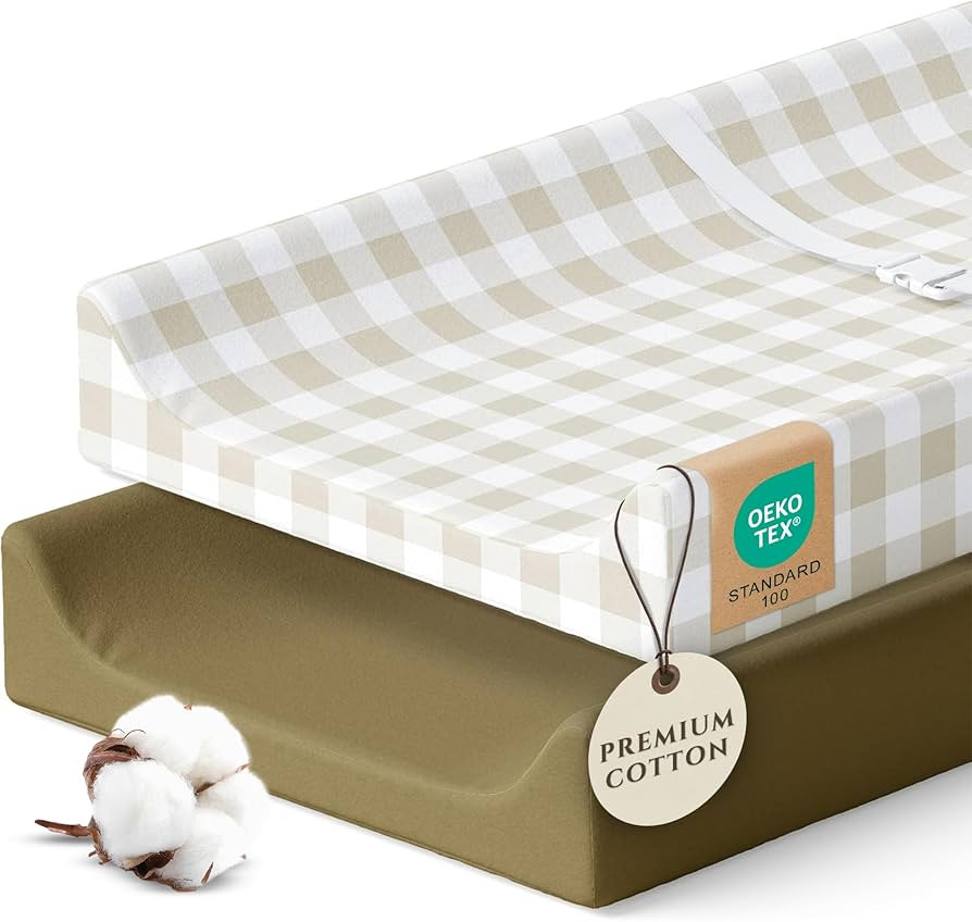 Pobibaby - 2 Pack Premium Changing Pad Cover - Ultra-Soft Jersey Knit, Stylish Ocean Pattern, Saf... | Amazon (CA)